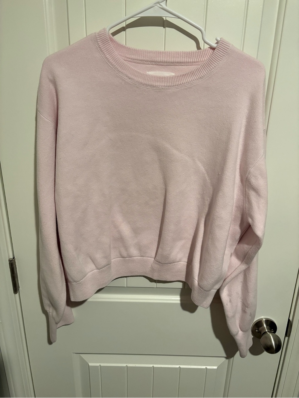aerie Pastel Pink Crewneck Sweater